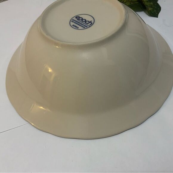 EPOCH VTG 1980’s-1990’s NEW APPLE BLOSSOM SCALLOPED VEGETABLE Bowl 9” VGUC - Picture 5 of 5